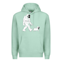 Seafoam walking the dog astronaut Premium Hoodie - linhVisuals