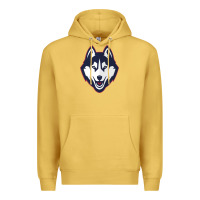 Antique Gold wolf head tshirt Premium Hoodie - linhVisuals