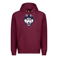 Burgundy wolf head tshirt Premium Hoodie - linhVisuals