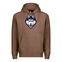 Chestnut wolf head tshirt Premium Hoodie - linhVisuals