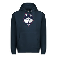 Navy wolf head tshirt Premium Hoodie - linhVisuals