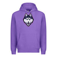 Purple wolf head tshirt Premium Hoodie - linhVisuals