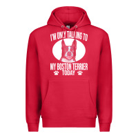 Cardinal boston terrier t  shirtfunny boston terrier dog gift i m only talking Premium Hoodie - linhVisuals