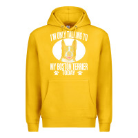Lemon boston terrier t  shirtfunny boston terrier dog gift i m only talking Premium Hoodie - linhVisuals