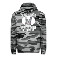 Slate Camo boston terrier t  shirtfunny boston terrier dog gift i m only talking Premium Hoodie - linhVisuals