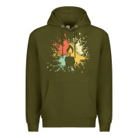 Army Green candle t  shirt c a n d l e i n k s p l a s h t  shirt Premium Hoodie - linhVisuals