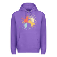 Purple candle t  shirt c a n d l e i n k s p l a s h t  shirt Premium Hoodie - linhVisuals
