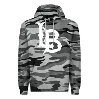 Slate Camo long beach  the beach Premium Hoodie - linhVisuals