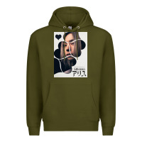 Army Green Chishiya Alice In Borderland Premium Hoodie - linhVisuals
