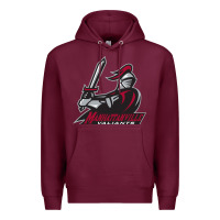 Burgundy manhattanville valiants Premium Hoodie - linhVisuals