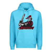 Ocean Blue manhattanville valiants Premium Hoodie - linhVisuals