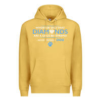 Antique Gold whoever said that diamonds are a girls best friend never owned a dog Premium Hoodie - linhVisuals