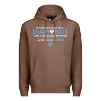 Chestnut whoever said that diamonds are a girls best friend never owned a dog Premium Hoodie - linhVisuals