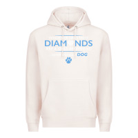 Pale Pink whoever said that diamonds are a girls best friend never owned a dog Premium Hoodie - linhVisuals