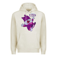 Oatmeal Heather chowder Premium Hoodie - linhVisuals