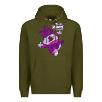 Army Green chowder Premium Hoodie - linhVisuals