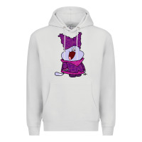 Dove Grey chowder Premium Hoodie - linhVisuals