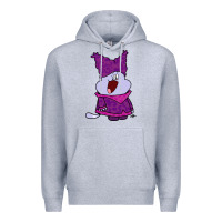 Heather Grey chowder Premium Hoodie - linhVisuals