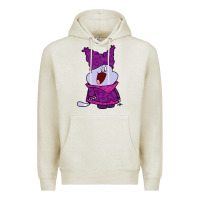 Oatmeal Heather chowder Premium Hoodie - linhVisuals