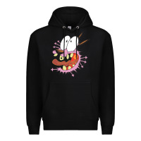 Black courage the cowardly dog Premium Hoodie - linhVisuals