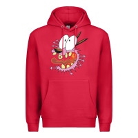 Cardinal courage the cowardly dog Premium Hoodie - linhVisuals