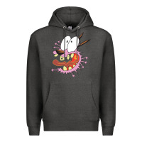 Charcoal Heather courage the cowardly dog Premium Hoodie - linhVisuals