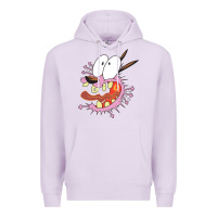 Lilac courage the cowardly dog Premium Hoodie - linhVisuals