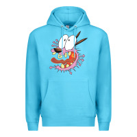 Ocean Blue courage the cowardly dog Premium Hoodie - linhVisuals