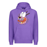 Purple courage the cowardly dog Premium Hoodie - linhVisuals