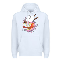 White courage the cowardly dog Premium Hoodie - linhVisuals