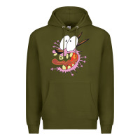 Army Green courage the cowardly dog Premium Hoodie - linhVisuals