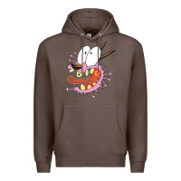 Coffee courage the cowardly dog Premium Hoodie - linhVisuals