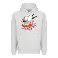 Dove Grey courage the cowardly dog Premium Hoodie - linhVisuals
