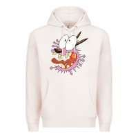 Pale Pink courage the cowardly dog Premium Hoodie - linhVisuals