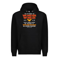 Black wonder  woman Premium Hoodie - linhVisuals