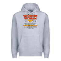Heather Grey wonder  woman Premium Hoodie - linhVisuals