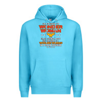 Ocean Blue wonder  woman Premium Hoodie - linhVisuals