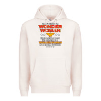 Pale Pink wonder  woman Premium Hoodie - linhVisuals