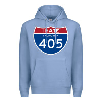 Colony Blue los angeles california interstate 405 (i 405) sweatshirt Premium Hoodie - linhVisuals
