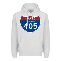 Dove Grey los angeles california interstate 405 (i 405) sweatshirt Premium Hoodie - linhVisuals