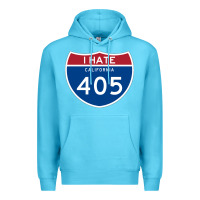 Ocean Blue los angeles california interstate 405 (i 405) sweatshirt Premium Hoodie - linhVisuals