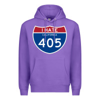 Purple los angeles california interstate 405 (i 405) sweatshirt Premium Hoodie - linhVisuals