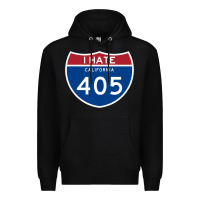 Black los angeles california interstate 405 (i 405) sweatshirt Premium Hoodie - linhVisuals