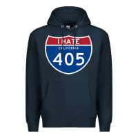 Navy los angeles california interstate 405 (i 405) sweatshirt Premium Hoodie - linhVisuals