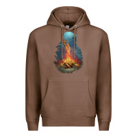 Chestnut Souls Bonfire Premium Hoodie - linhVisuals