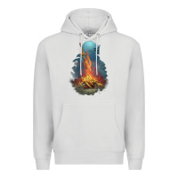 Dove Grey Souls Bonfire Premium Hoodie - linhVisuals