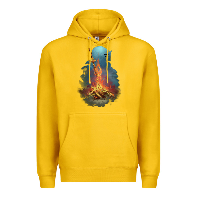 Souls Bonfire Premium Hoodie by linhVisuals | Teevron