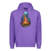 Purple Souls Bonfire Premium Hoodie - linhVisuals