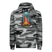 Slate Camo Souls Bonfire Premium Hoodie - linhVisuals