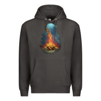 Smoke Souls Bonfire Premium Hoodie - linhVisuals